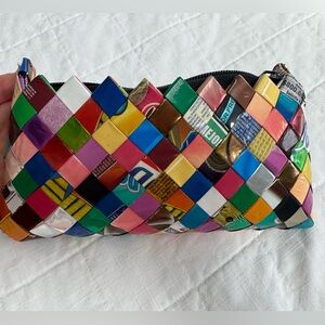 Colorful Woven Clutch